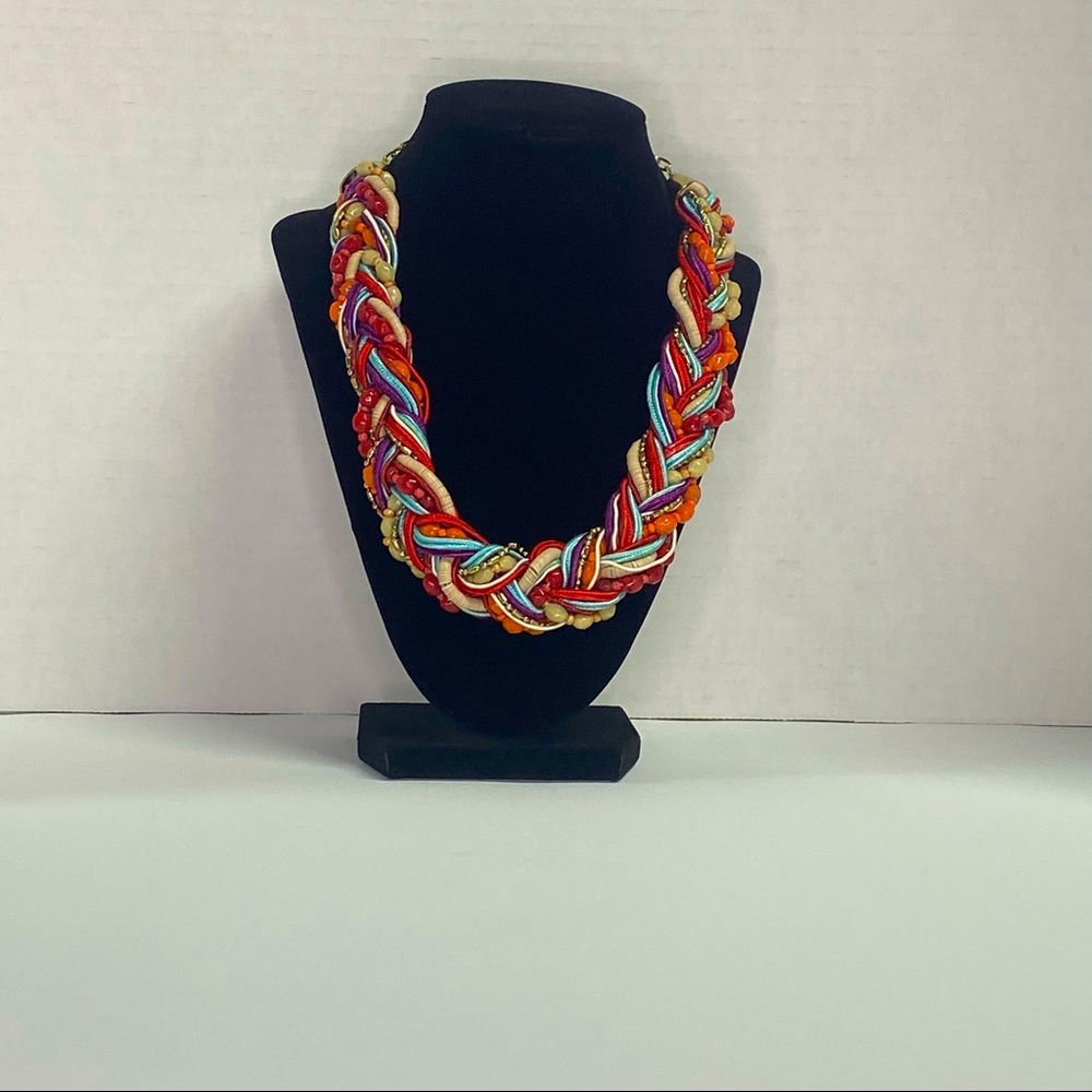 Multi Strand Vintage Braided Necklace